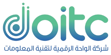 شعار شركة الواحة الرقمية لتقنية المعلومات